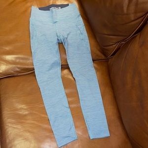 Outdoor Voices 7/8 techsweat blue leggings with core band